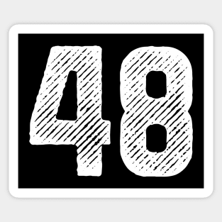 Forty Eight 48 Sticker